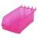 Pegboard Slatwall Plastic Bins - Transparent Pink