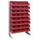 Single Sided Pick Rack with Bins - Red