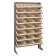 Single Sided Pick Rack with Bins - Ivory