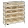 Plastic Storage Bin Wire Shelving Units Ivory