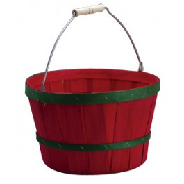 Red and Green Peck Basket