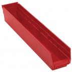 Plastic Shelf Bins QSB105 Red