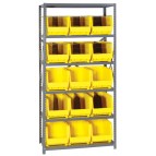 Plastic Storage Bin Steel Shelving Systems