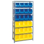 Plastic Storage Bin Steel Shelving Systems