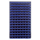 Wall Mount Panel with Plastic Bins - Blue