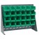 Green Plastic Storage Bin Bench Rack Systems