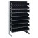 Single Sided Pick Rack with Bins - Black