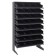 Single Sided Pick Rack with Bins - Black