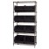 Plastic Storage Bin Wire Shelving System - Black