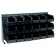 Black Plastic Storage Bin Bench Rack Systems