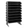 Sloped Shelving Pick Racks with Bins Black