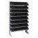 Single Sided Pick Rack with Bins - Black