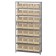 Ivory Plastic Storage Bin Steel Shelving Systems