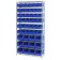 Blue Plastic Bin Wire Shelving Unit