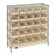 Plastic Storage Bin Wire Shelving Units Ivory