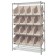 Slanted Wire Shelving with Plastic Storage Bins - Ivory