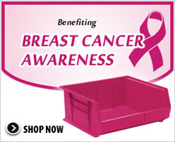 Susan G Komen Pink Plastic Bins